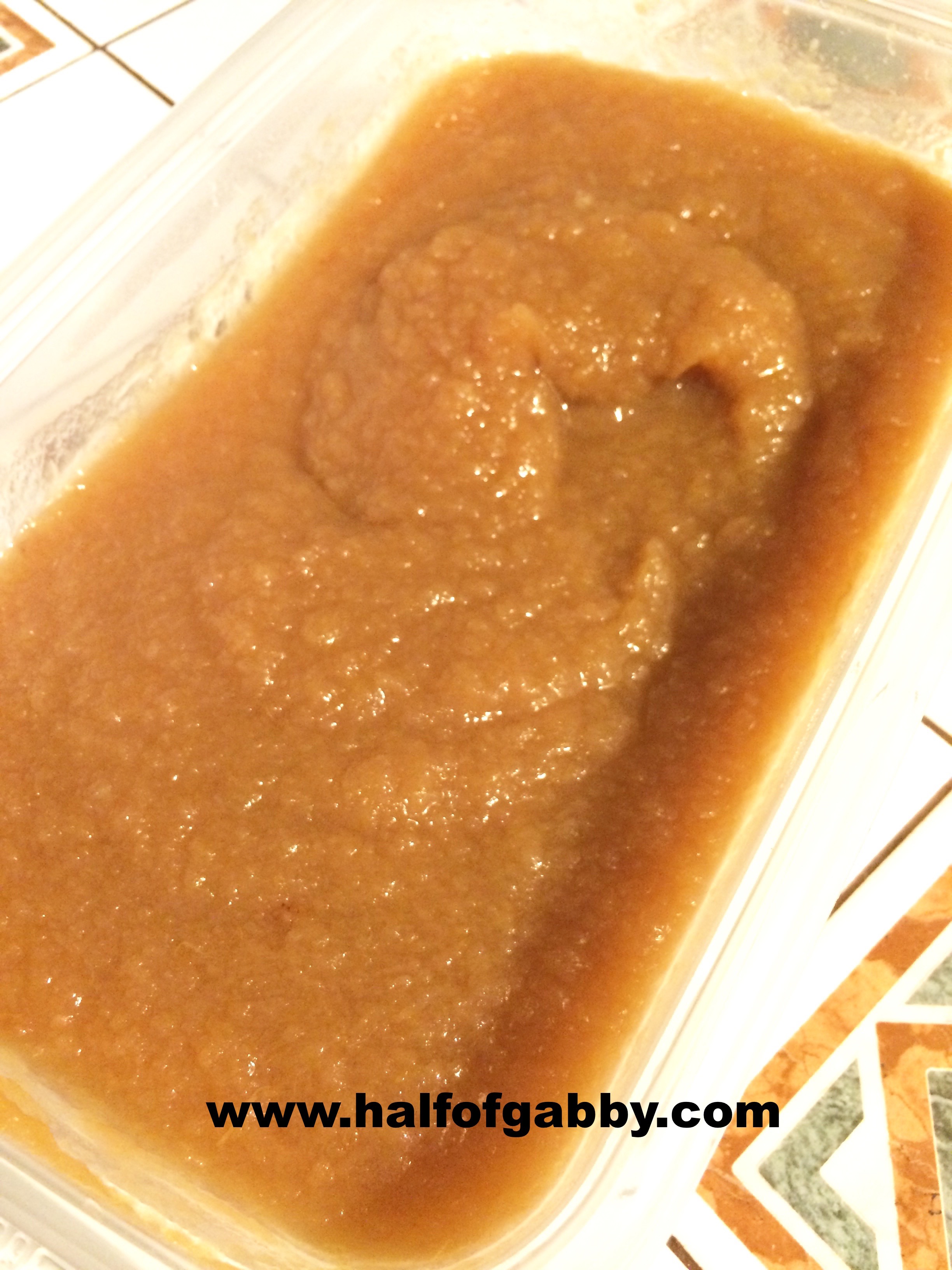 CROCKPOT CINNAMON APPLESAUCE No Sugar Added! — Half of Gabby