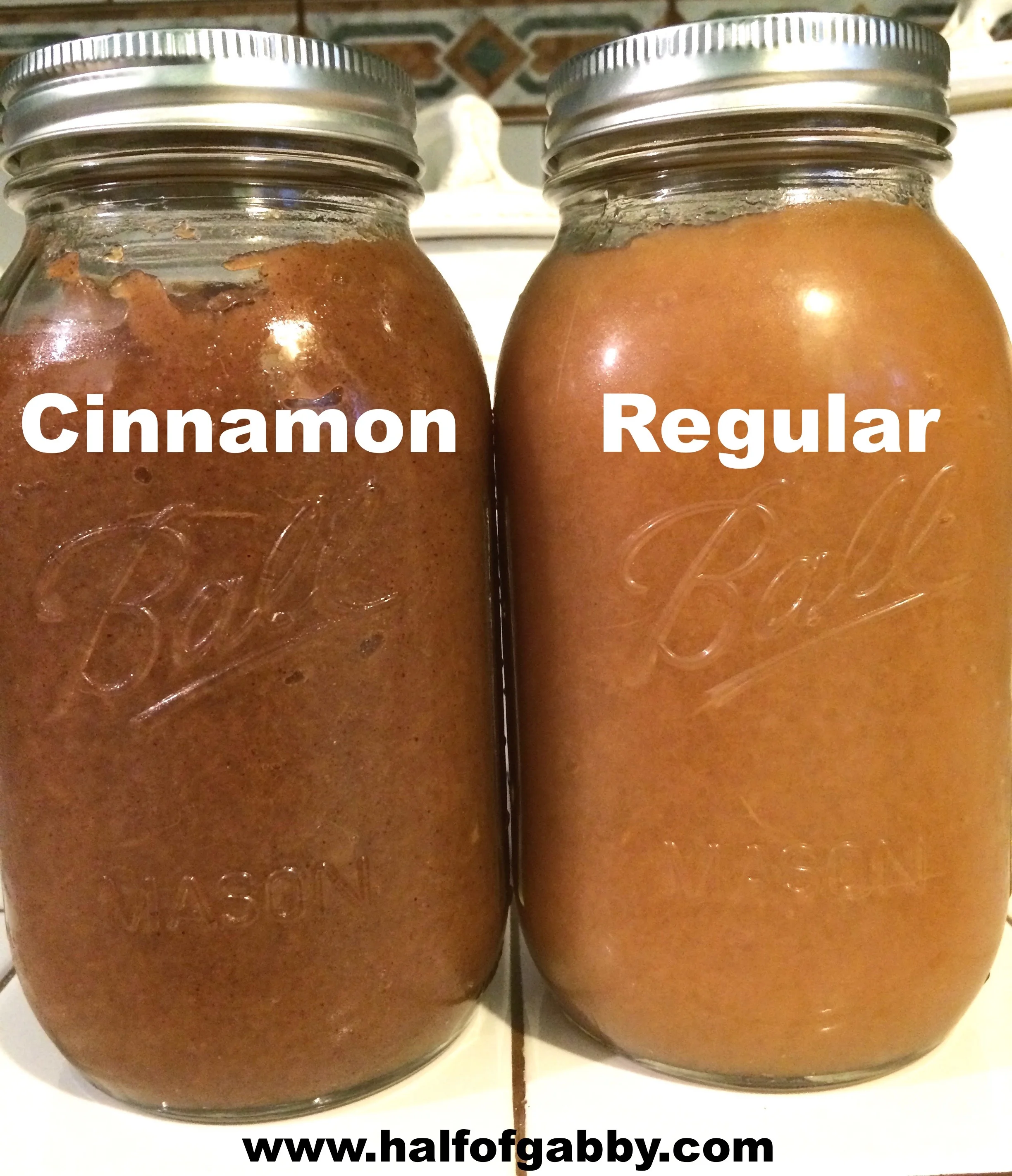 CROCKPOT CINNAMON APPLESAUCE No Sugar Added! — Half of Gabby