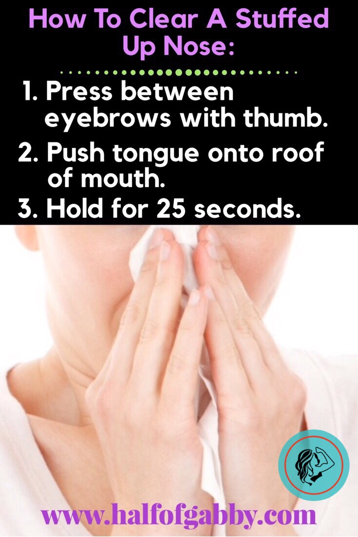How To Clear A Stuffed Nose