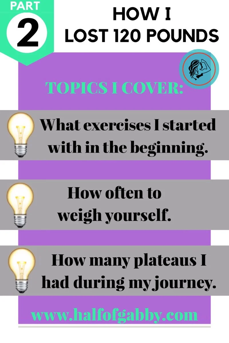 PART 2: HOW I LOST 120 POUNDS