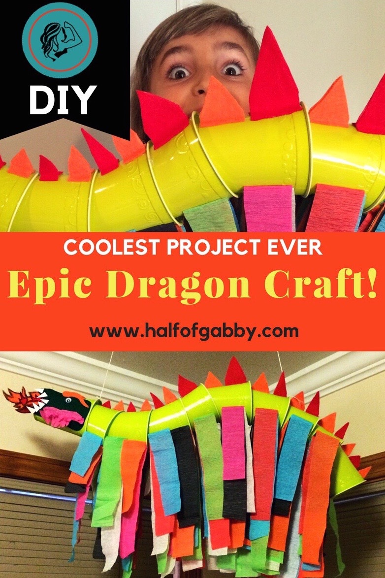 Dragon Craft Template Digital Download DIY Craft for Kids 