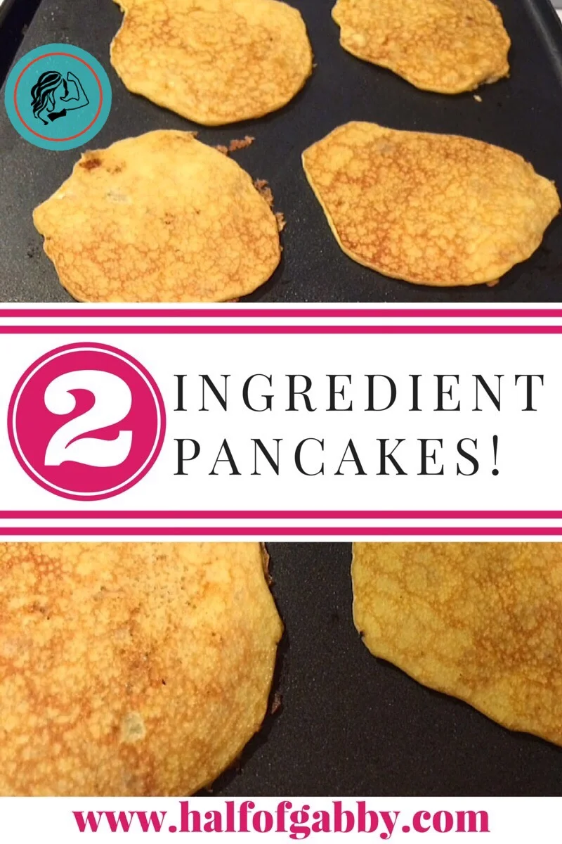 2 INGREDIENT BANANA PANCAKES!