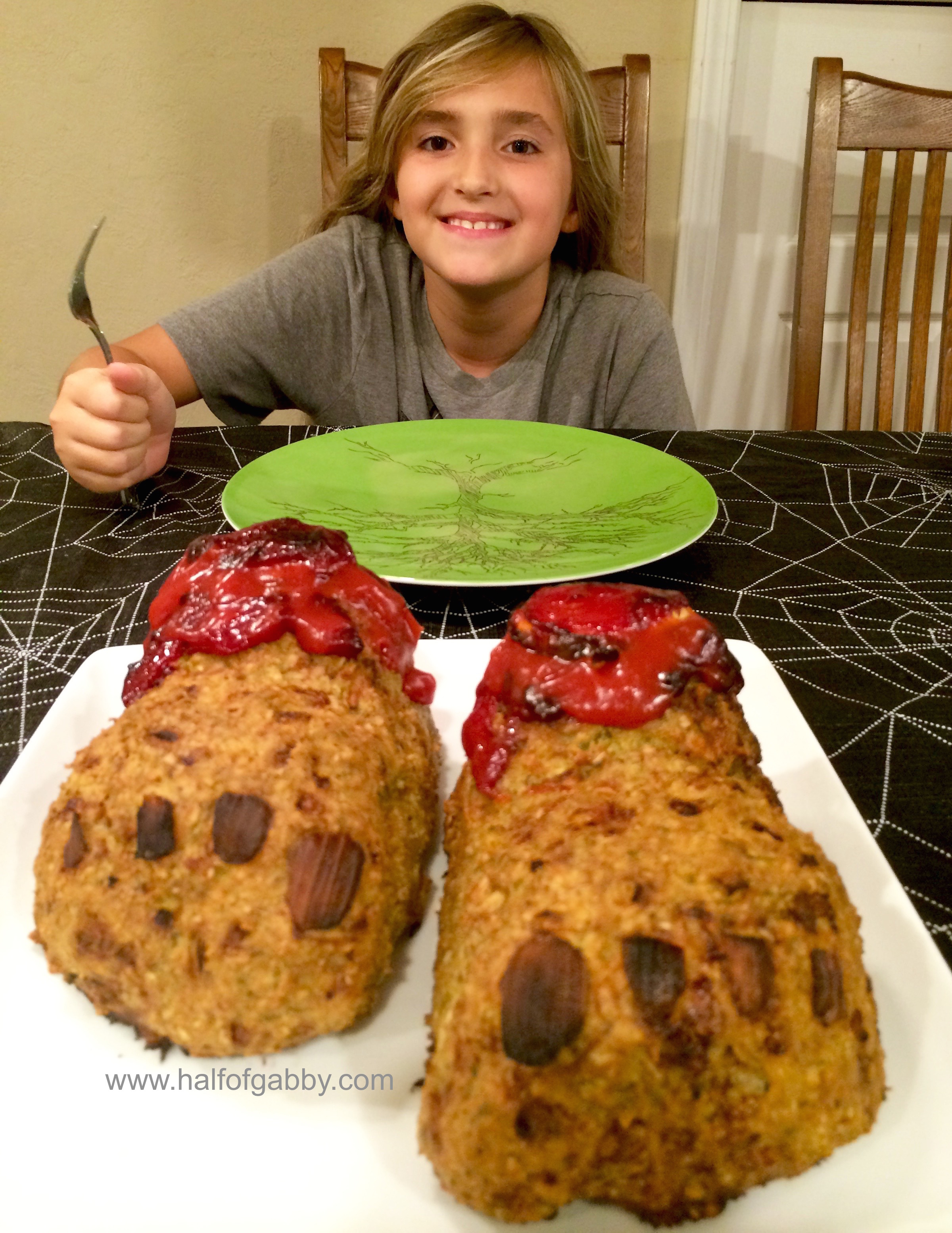 My littlest Little, Jossy. She was so excited to dig in!