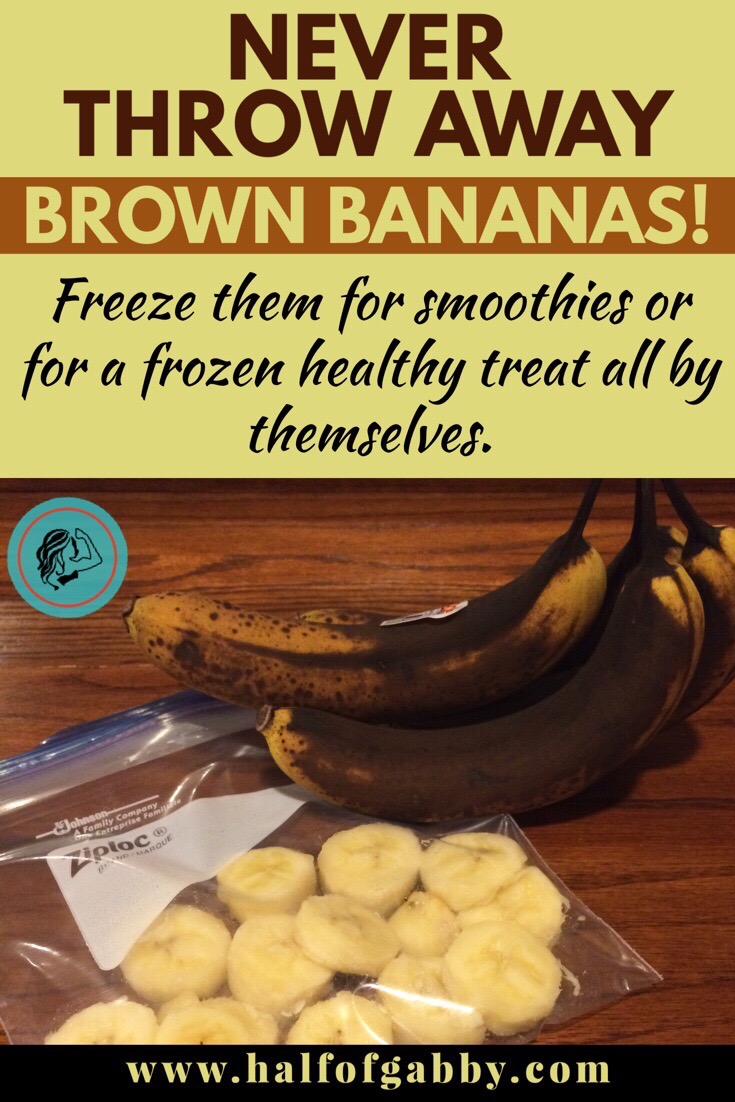 Keep those brown bananas!