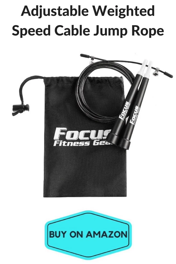 Adjustable Weighted Speed Cable Jump Rope