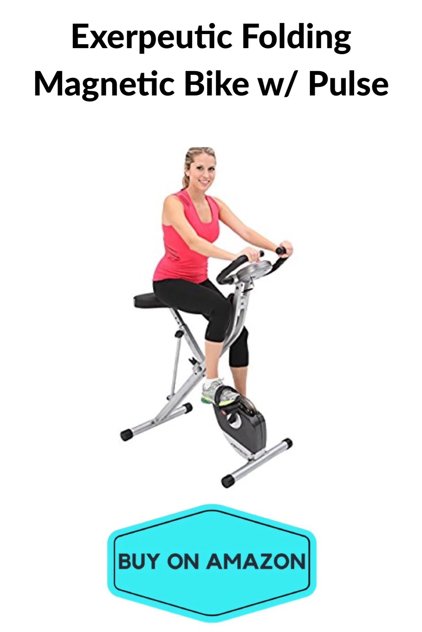 Exerpeutic Folding Magnetic Bike w/ Pulse