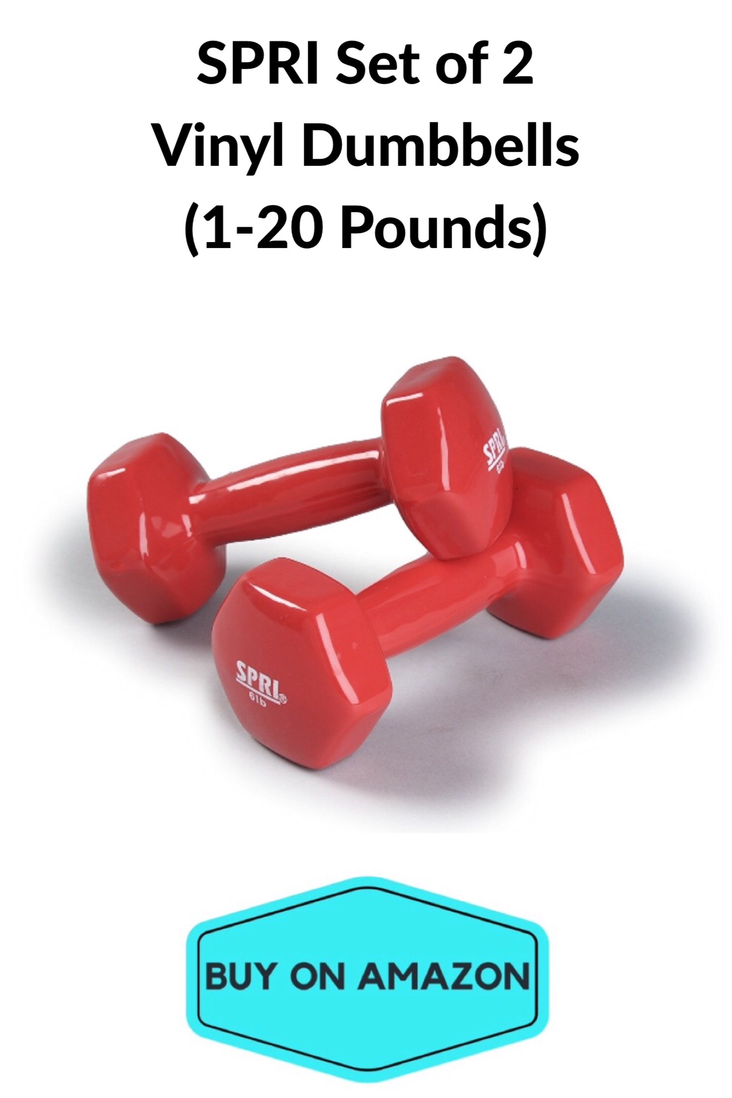 SPRI Set of 2 Vinyl Dumbbells