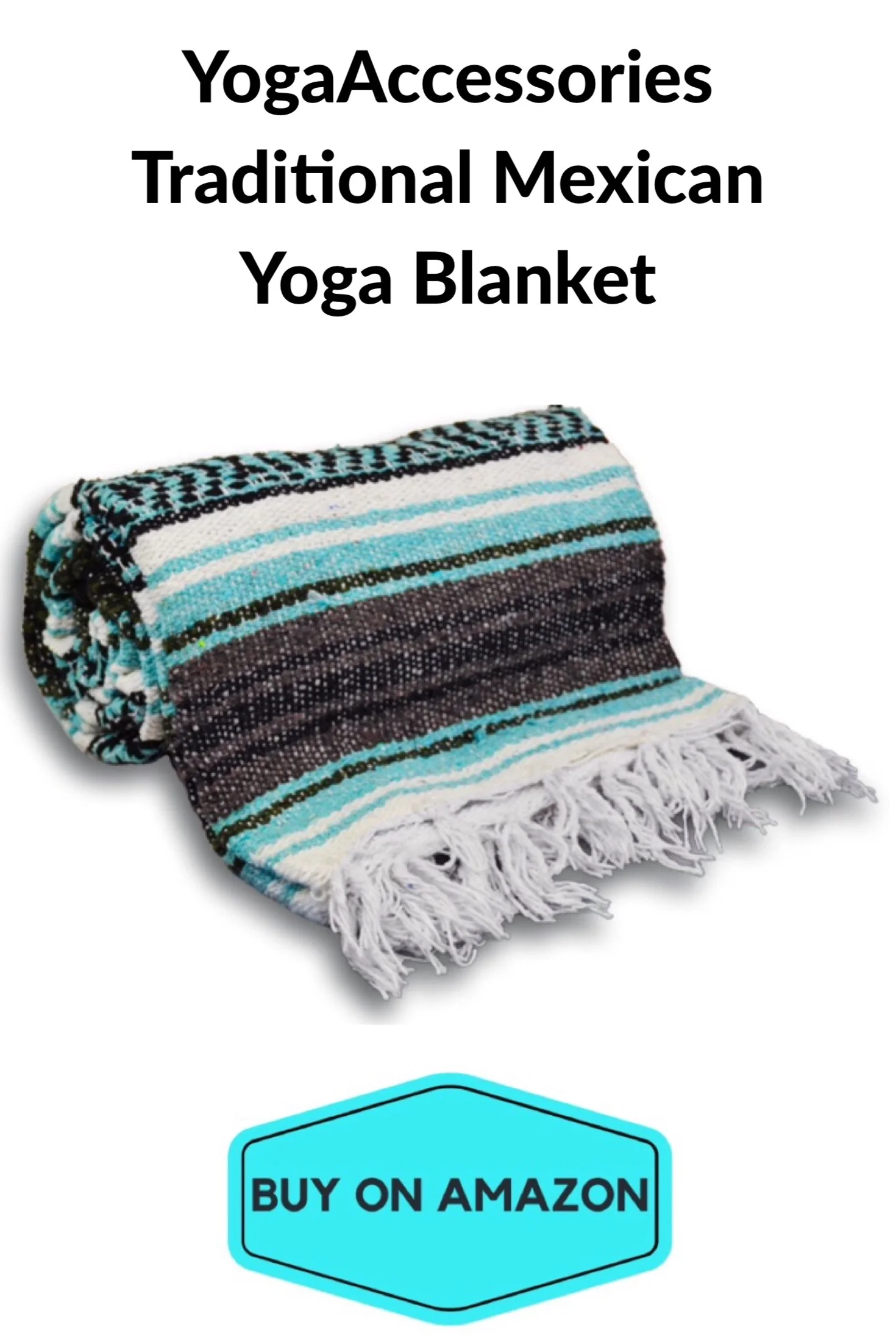 YogaAccessories Traditional Mexican Yoga Blanket