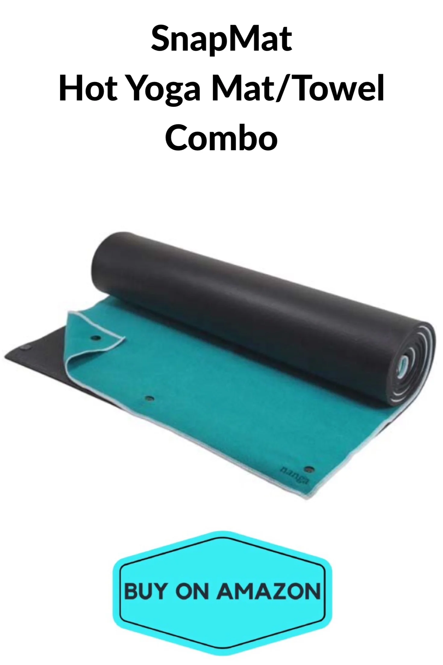 SnapMat Hot Yoga Mat/Towel Combo