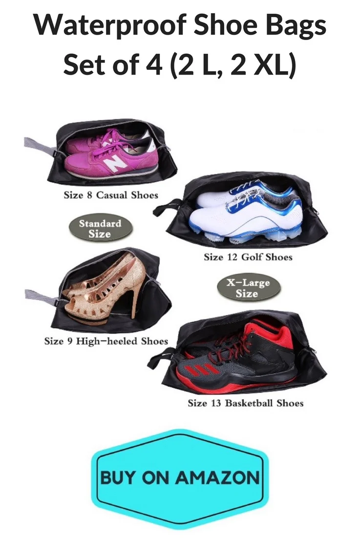 Waterproof Shoe Bags, Set of 4
