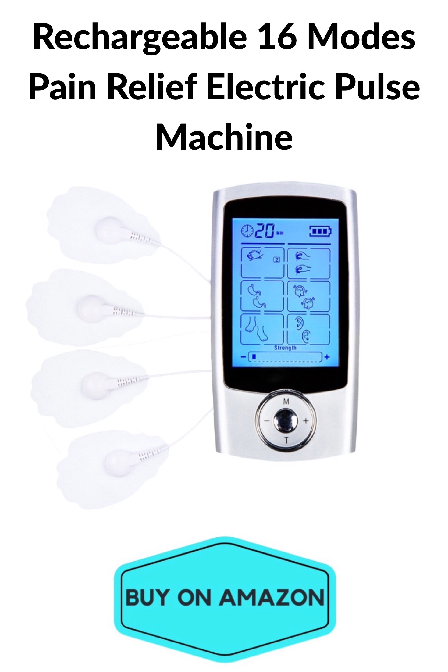 Rechargeable 16 Modes Pain Relief Electric Pulse Machine