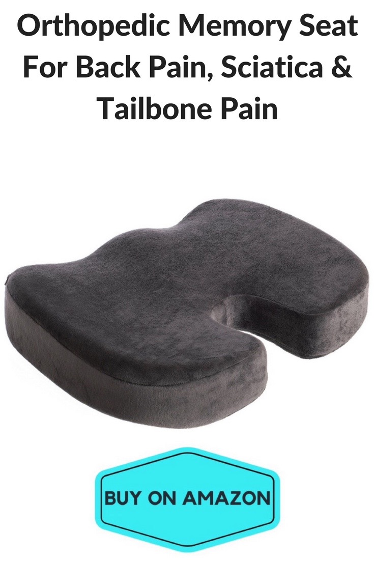 Orthopedic Memory Seat For Back Pain, Sciatica & Tailbone Pain