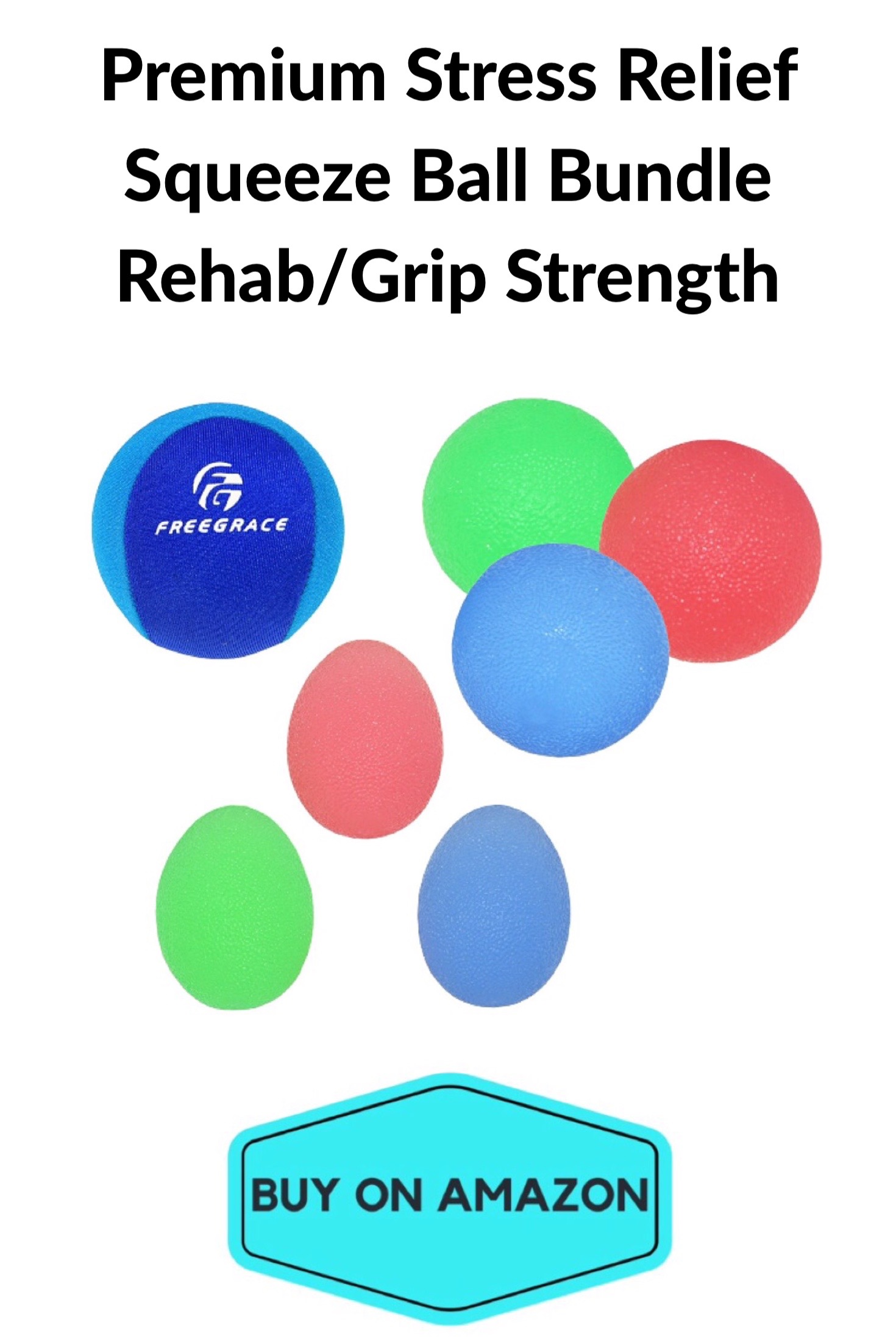 Premium Stress Relief Squeeze Ball Bundle