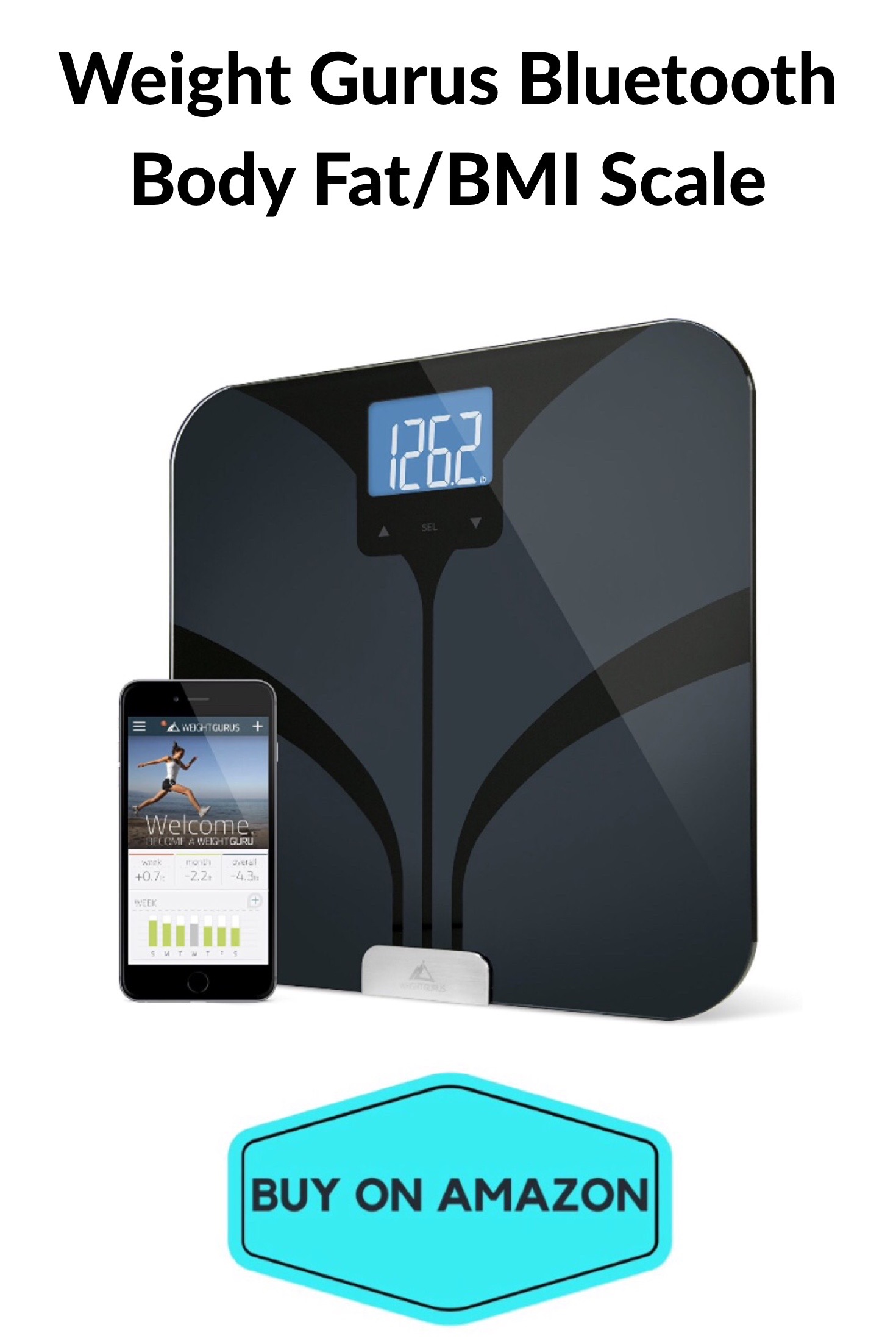 Weight Gurus Bluetooth Body Fat/BMI Scale