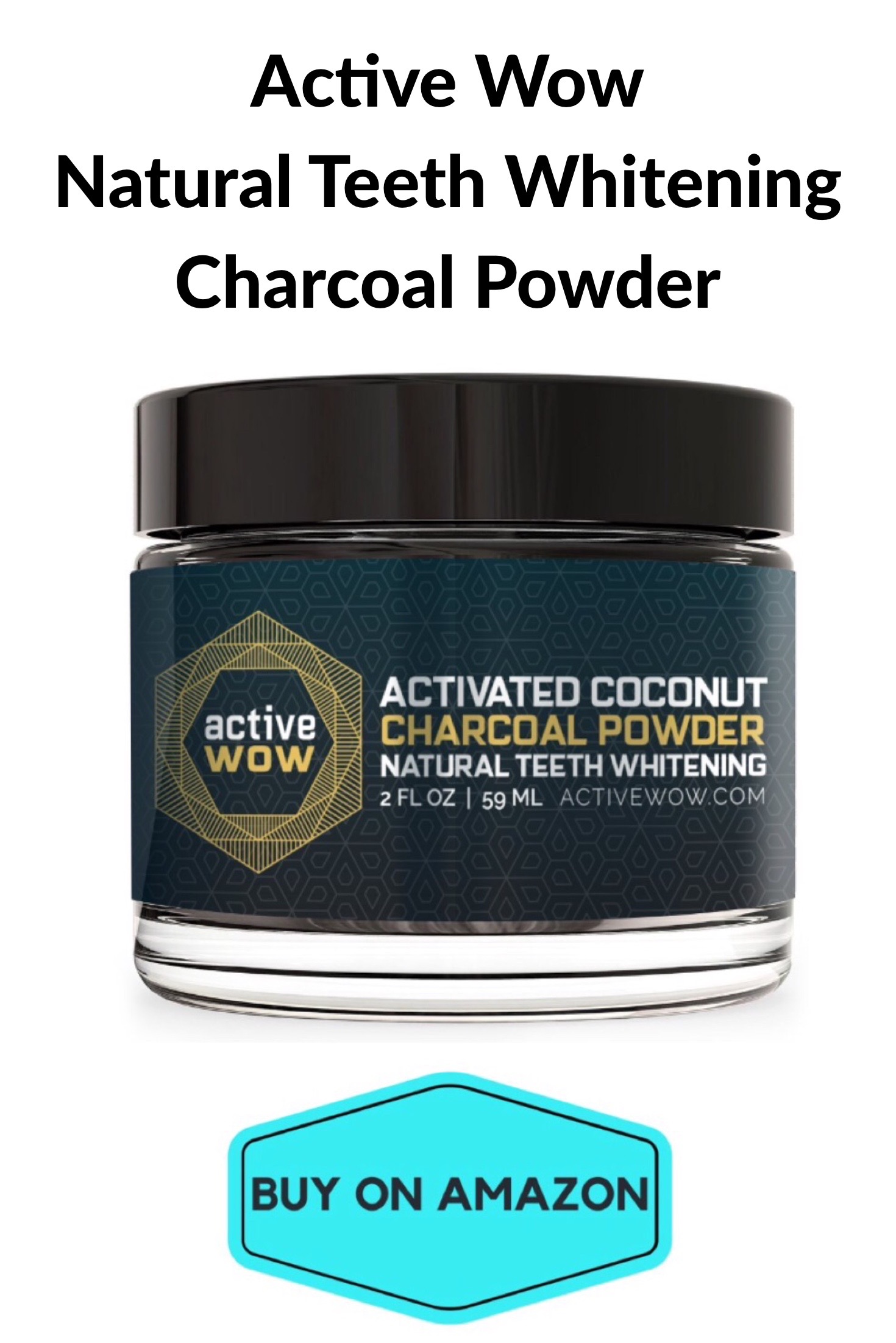 Active Wow Natural Teeth Whitening Charcoal Powder