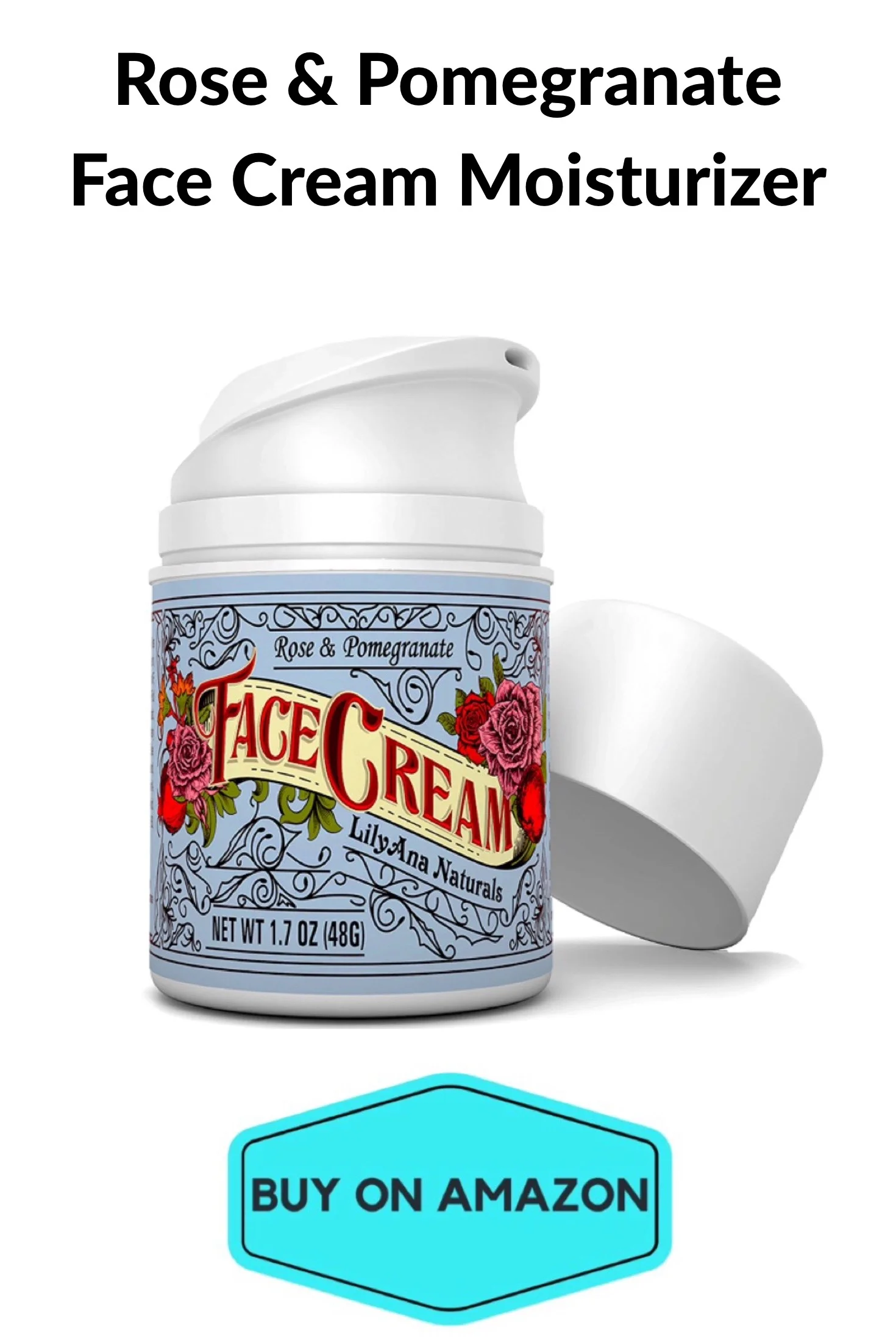 Rose & Pomegranate Face Cream Moisturizer