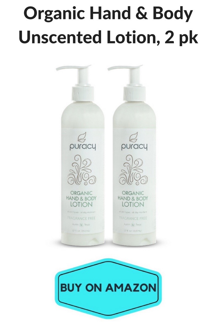 Organic Hand & Body Unscented Lotion, 2-pack