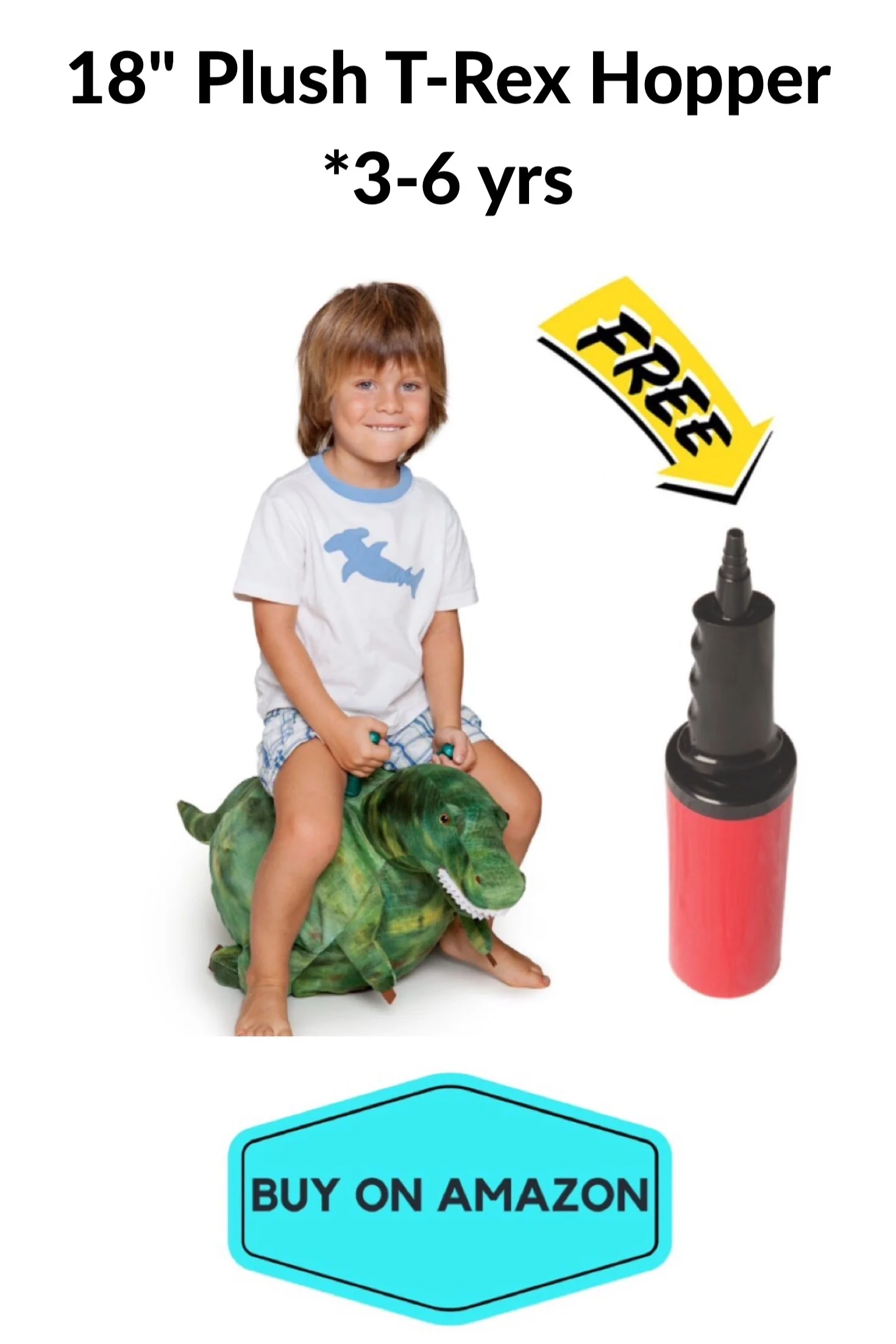 18" Plush T-Rex Hopper