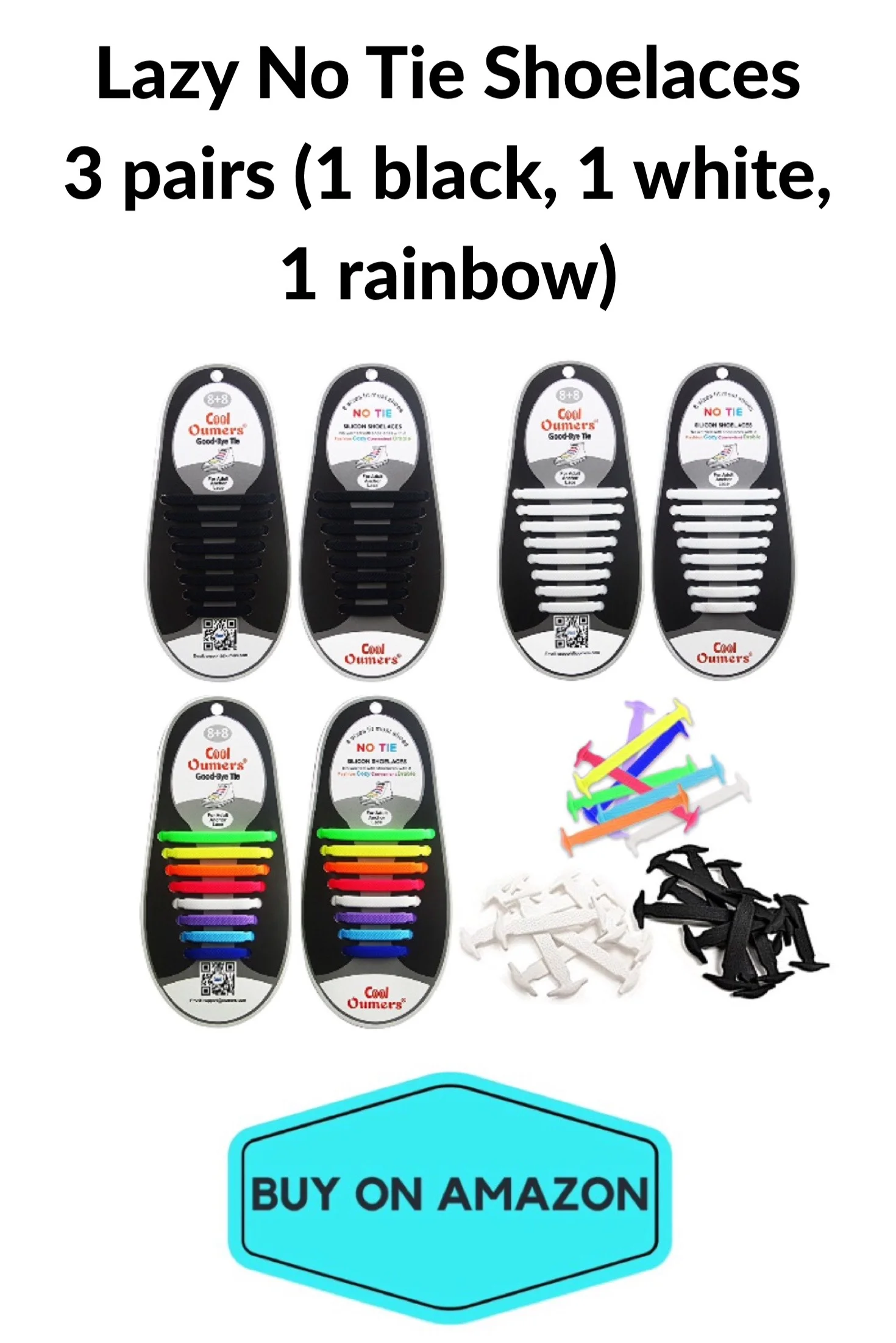 Lazy No-Tie Shoelaces