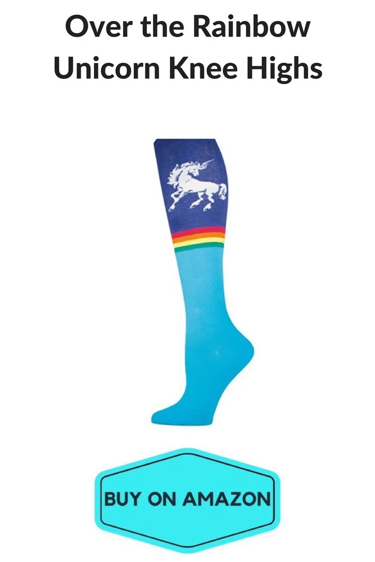 Unicorn Knee High Gym Socks