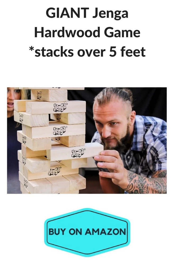 GIANT Jenga Hardwood Game, Over 5 ft