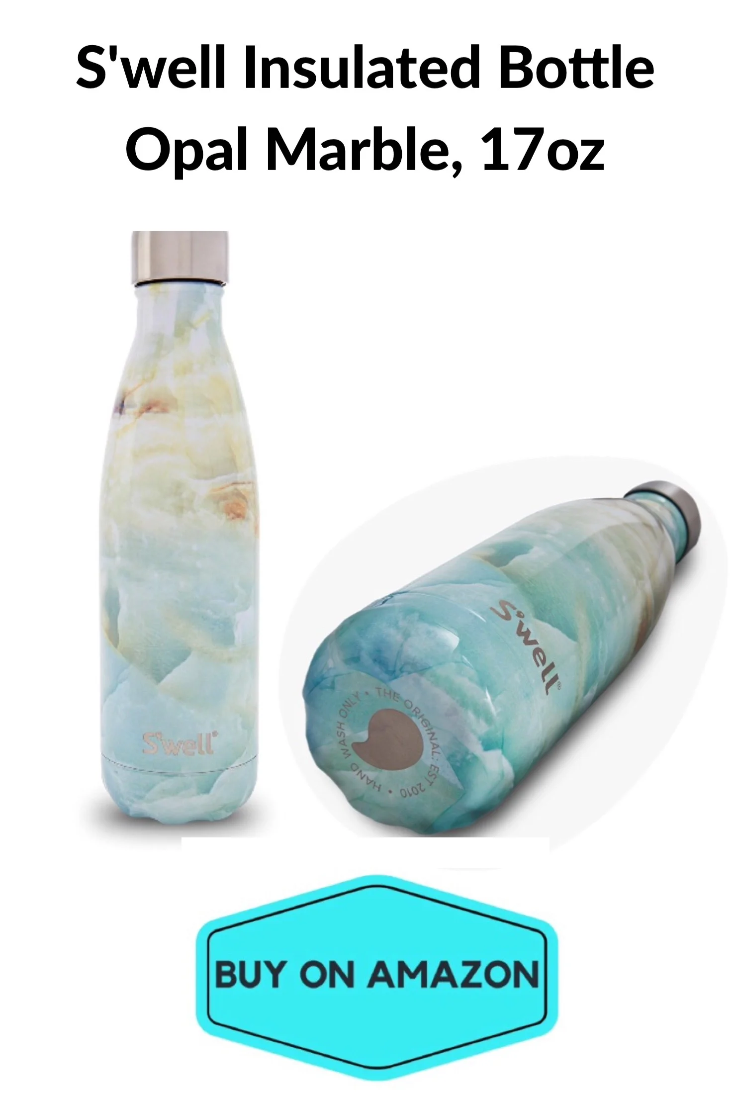 S'well Water Bottle, Opal Marble