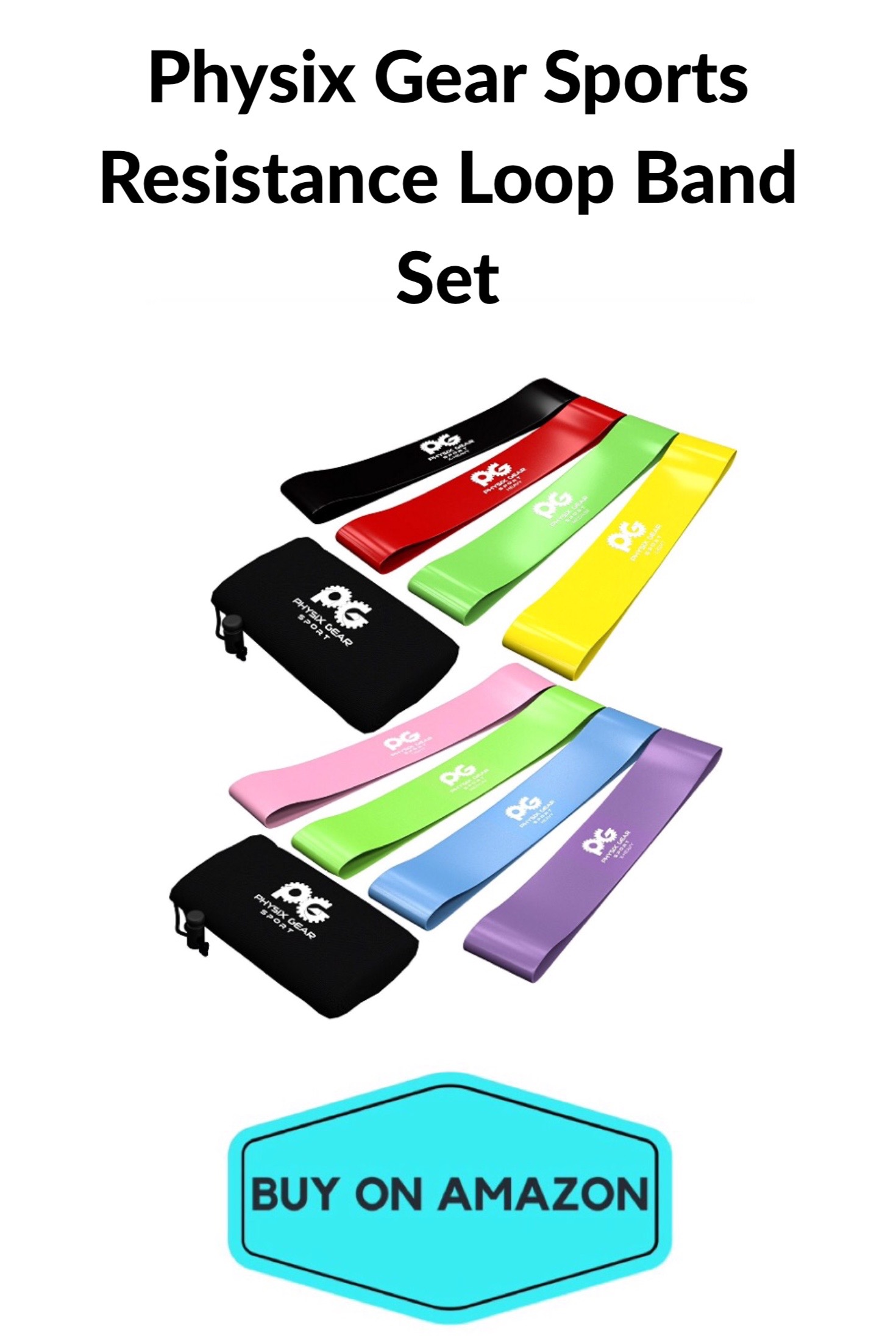 Physix Gear Sports Resistance Loop Band Set