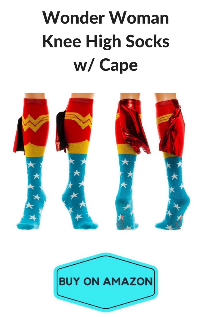 Wonder Woman Knee High Socks w/ Capes