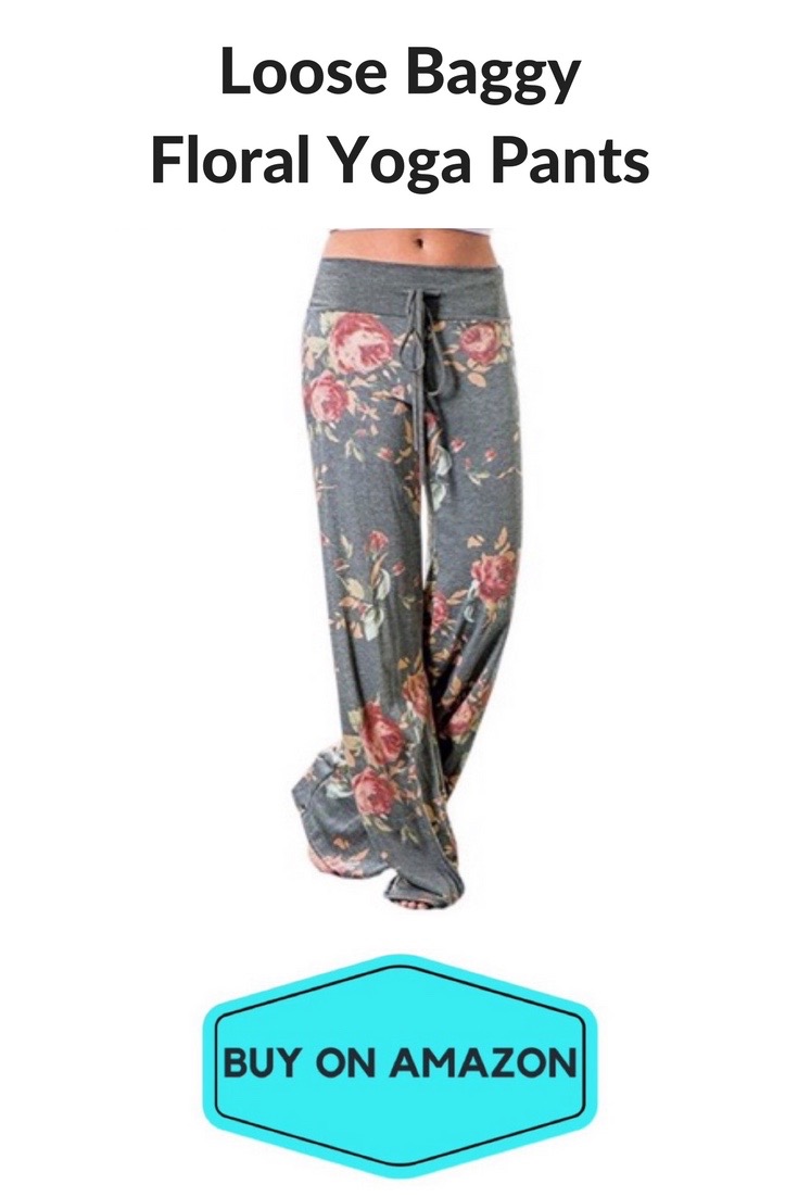 Loose Baggy Floral Yoga Trousers