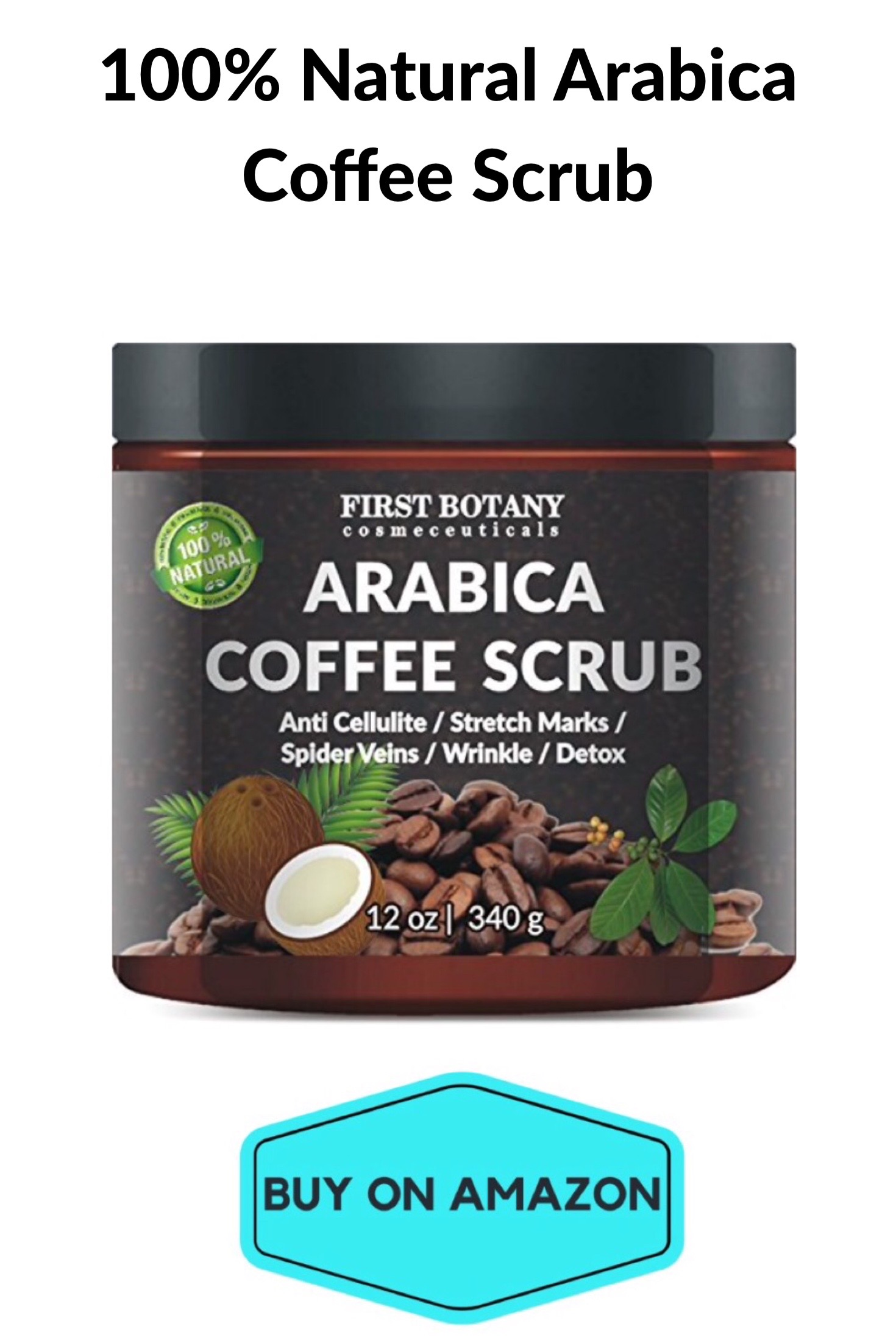 100% Natural Arabica Coffee Scrub