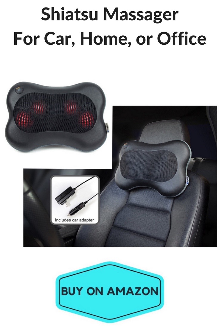 Shiatsu Pillow Massager For Car, Home, or Office