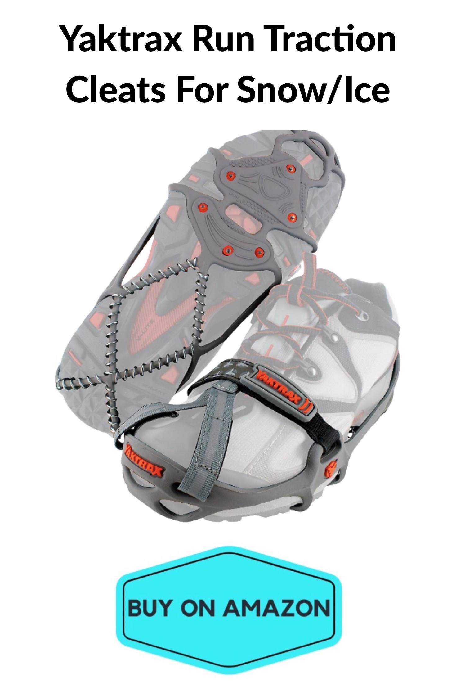 Yaktrax Run Traction Cleats For Snow/Ice