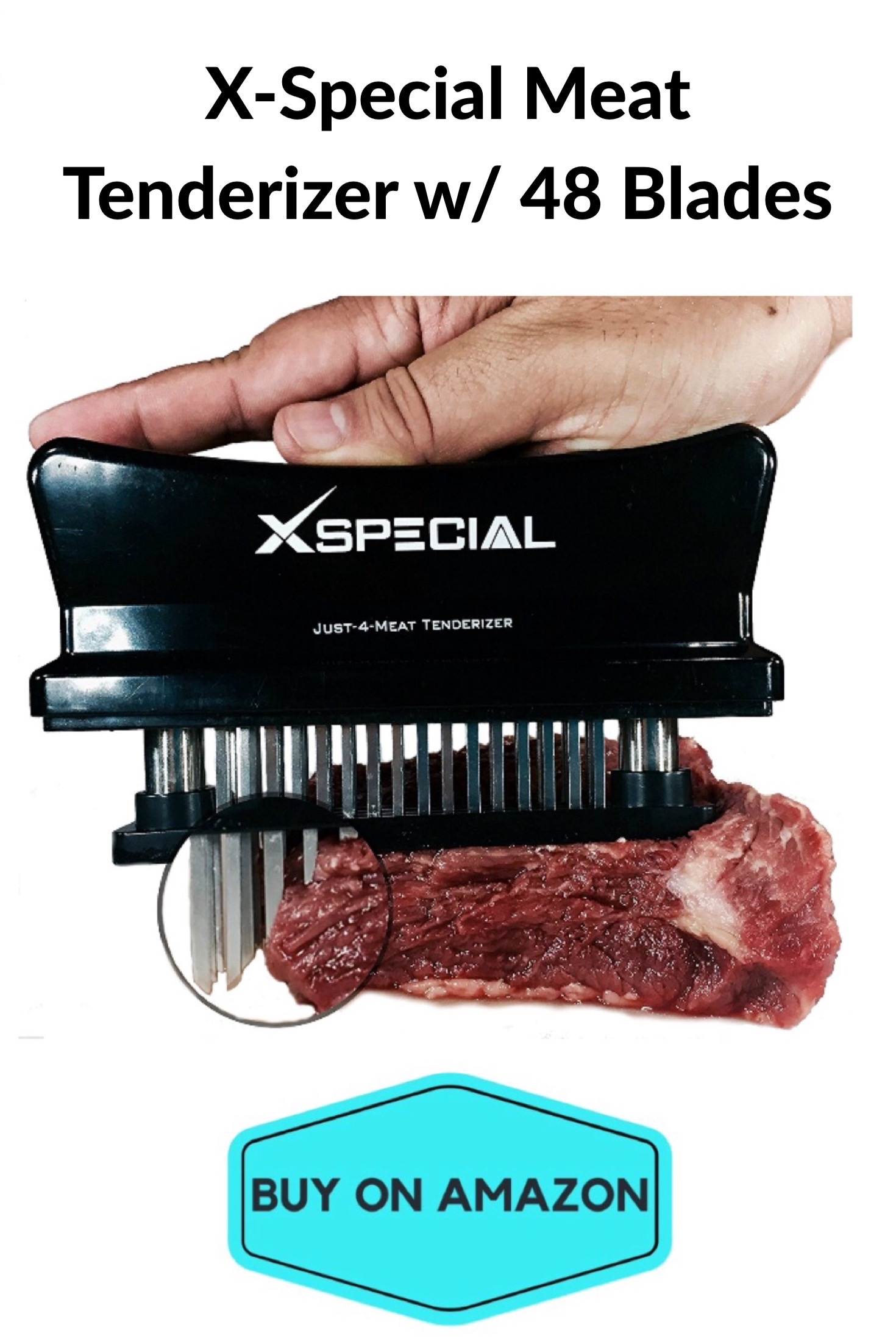 X-Special Meat Tenderizer w/ 48 Blades