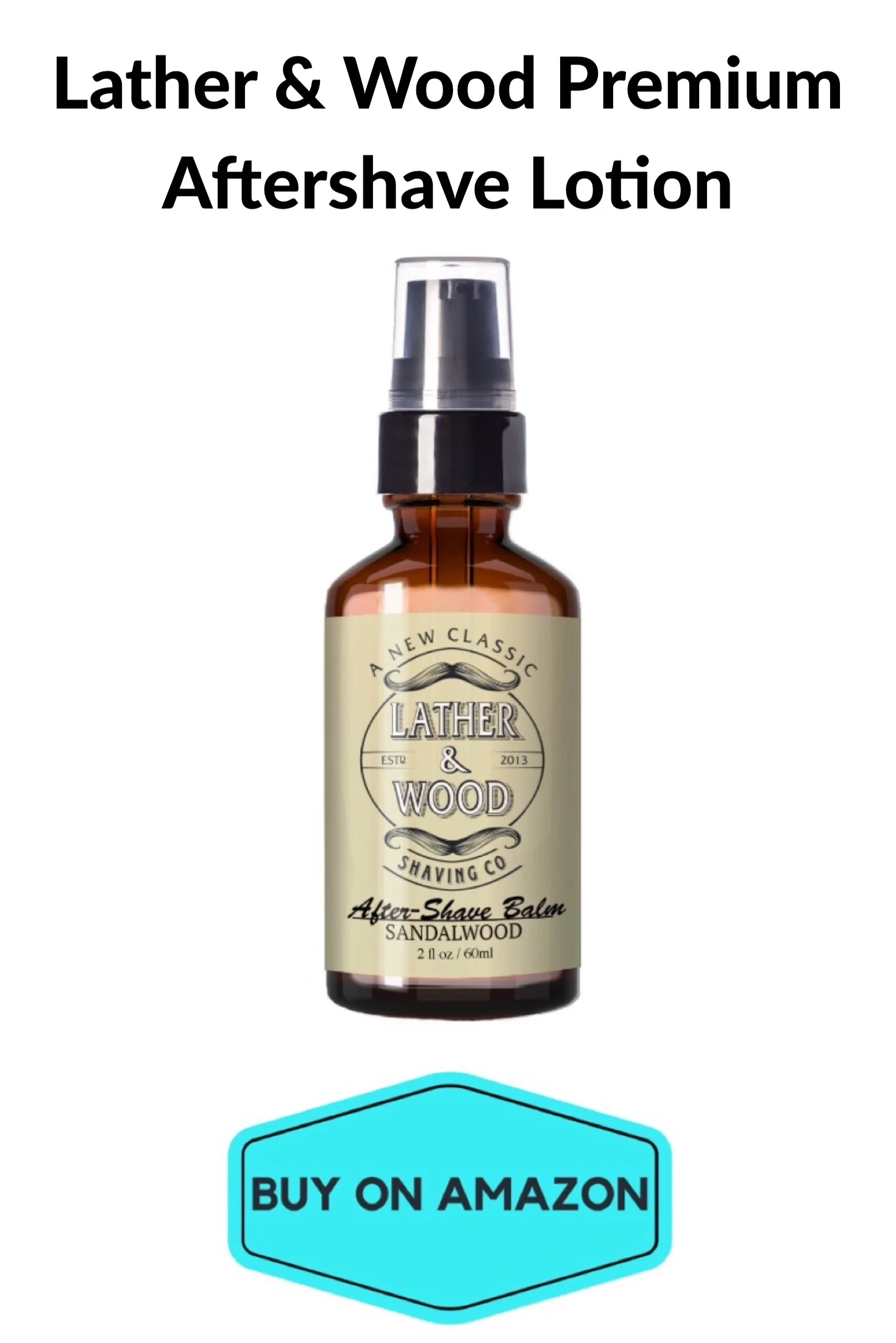 Lather & Wood Premium Aftershave Lotion