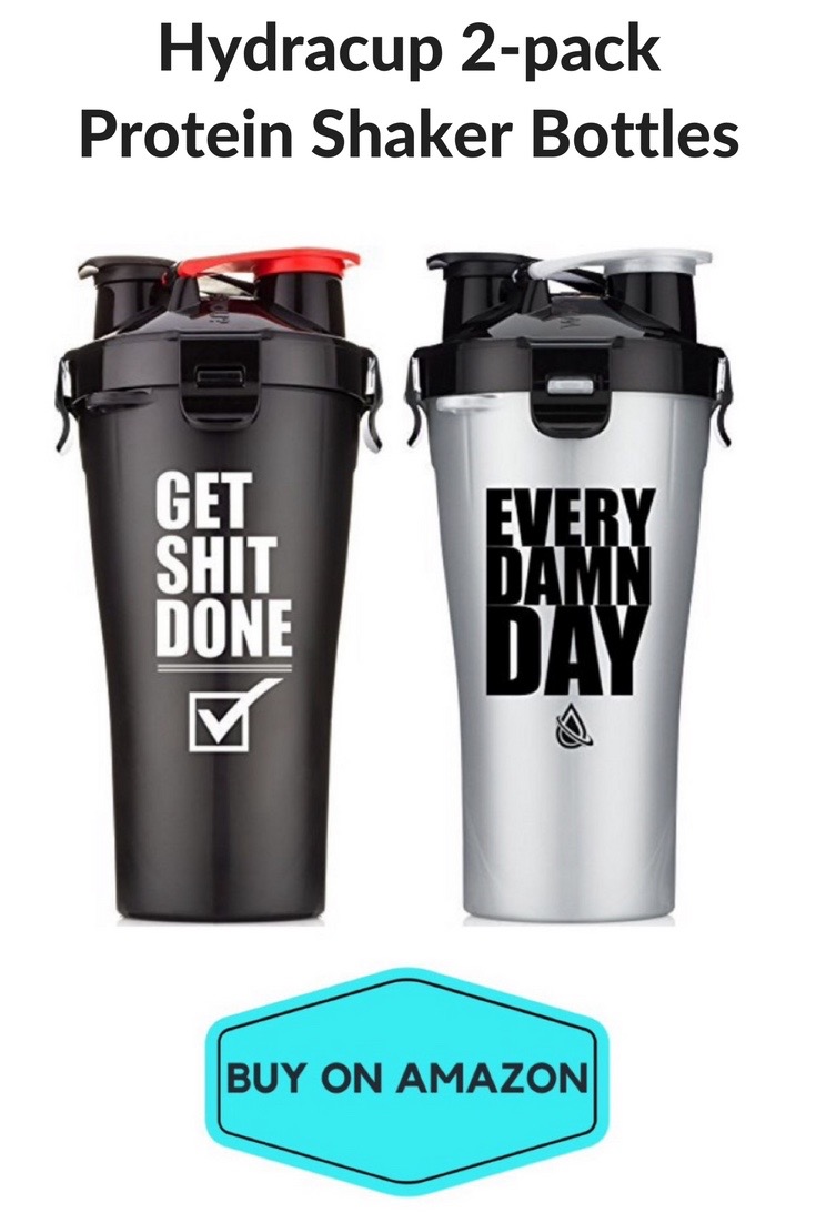 Hydracup Protein Shaker Bottles, 2 pack