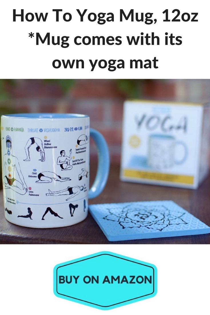 'How To Yoga' Coffee Mug, Includes Yoga Mat Coaster!