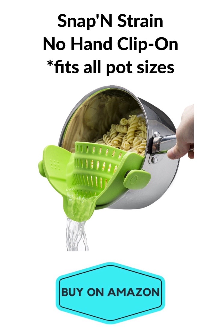 Snap 'N Strain No Hand Clip-On: Fits All Pot Sizes