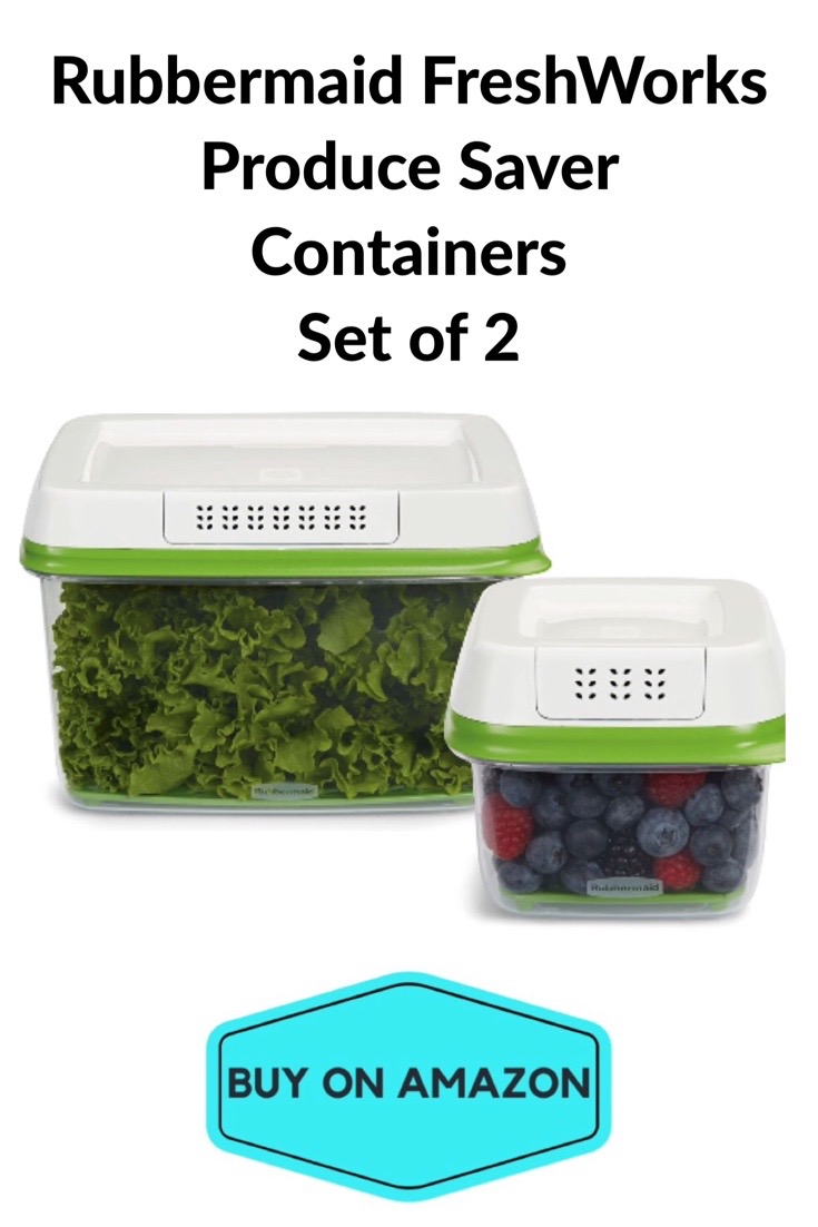 Rubbermaid FreshWorks Produce Saver Containers, Set of 2