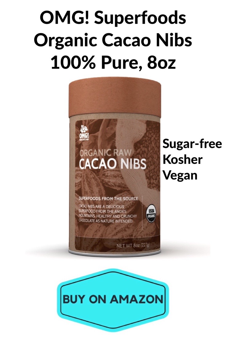 OMG! Superfoods Organic Cacao Nibs 100% Pure, 8 oz