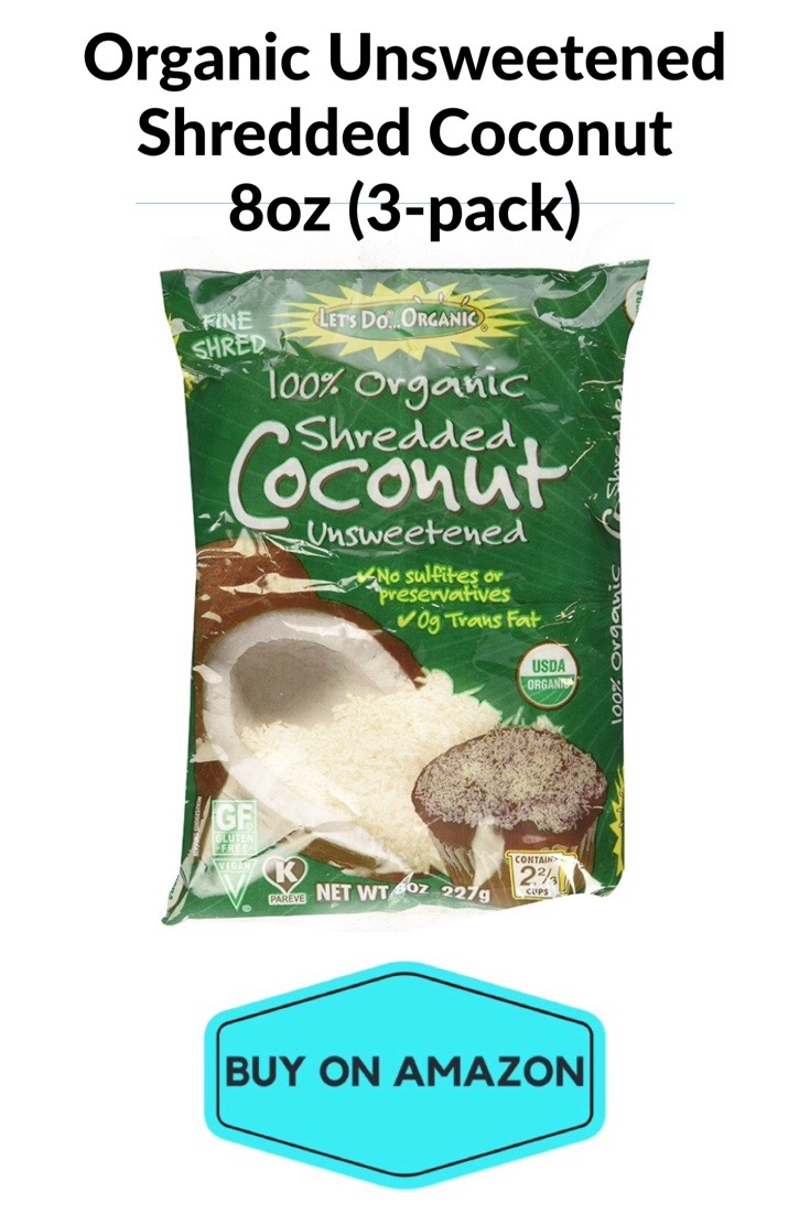 Organic Unsweetened Shredded Coconut, 8 oz, 3 pack
