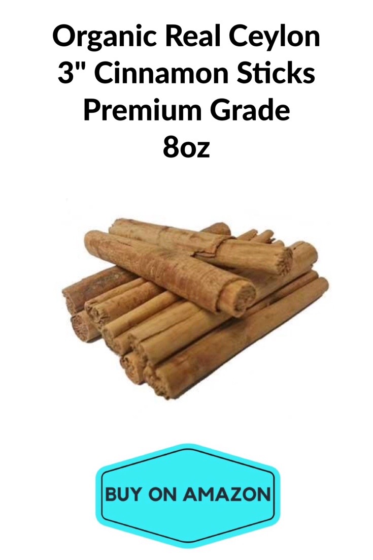 Organic Real Ceylon 3" Cinnamon Sticks, Premium Grade, 8 oz