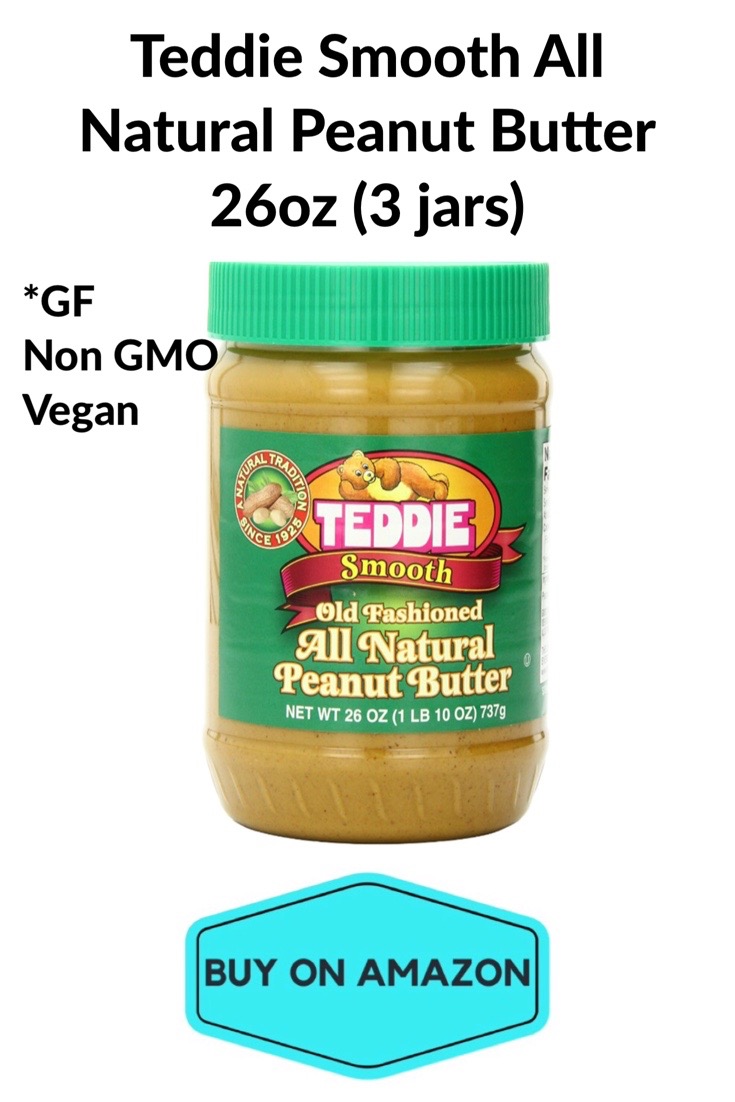 Teddie Smooth All Natural Peanut Butter, 3 Jars