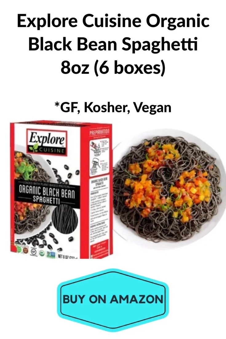 Explore Cuisine Organic Black Bean Spaghetti, 8oz, 6 pack