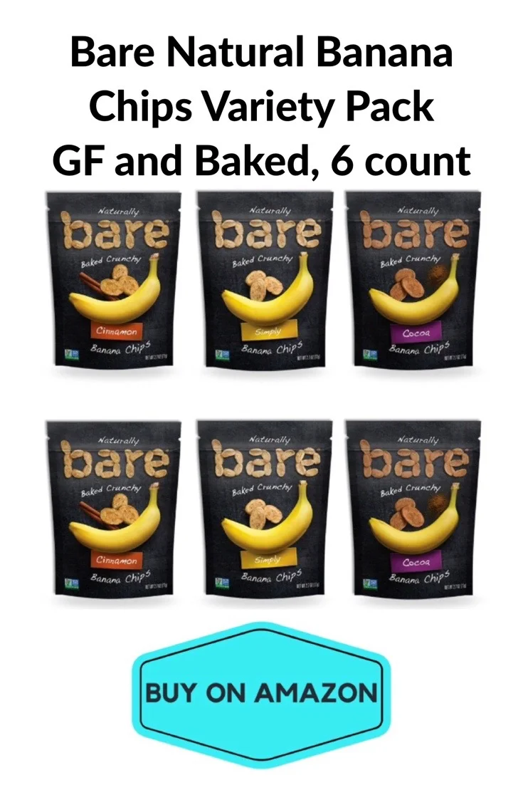 Bare Natural Banana Chips, Variety 6 Pack