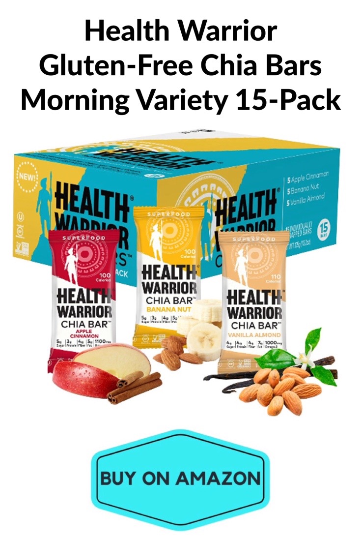 Health Warrior GF Chia Bars, Variety 15 Pack