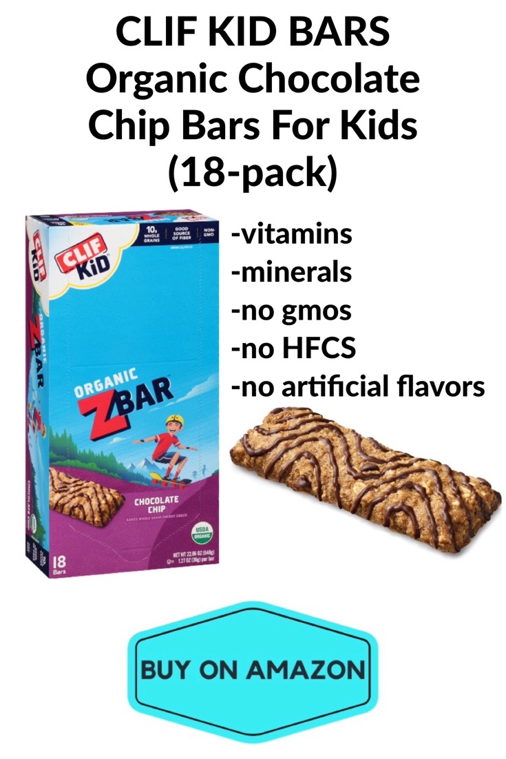 CLIF KID ZBARS Organic Chocolate Chip Bars For Kids, 18 pack