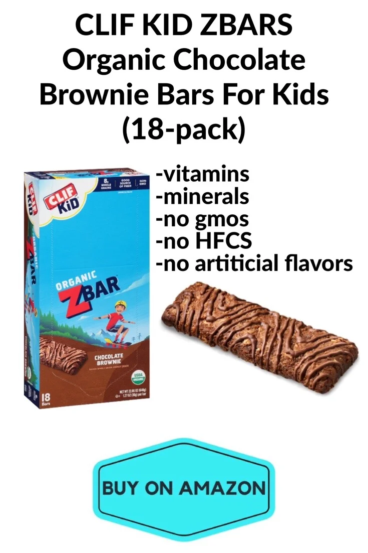 CLIF KID ZBARS Organic Chocolate Brownie Bars For Kids, 18 pack