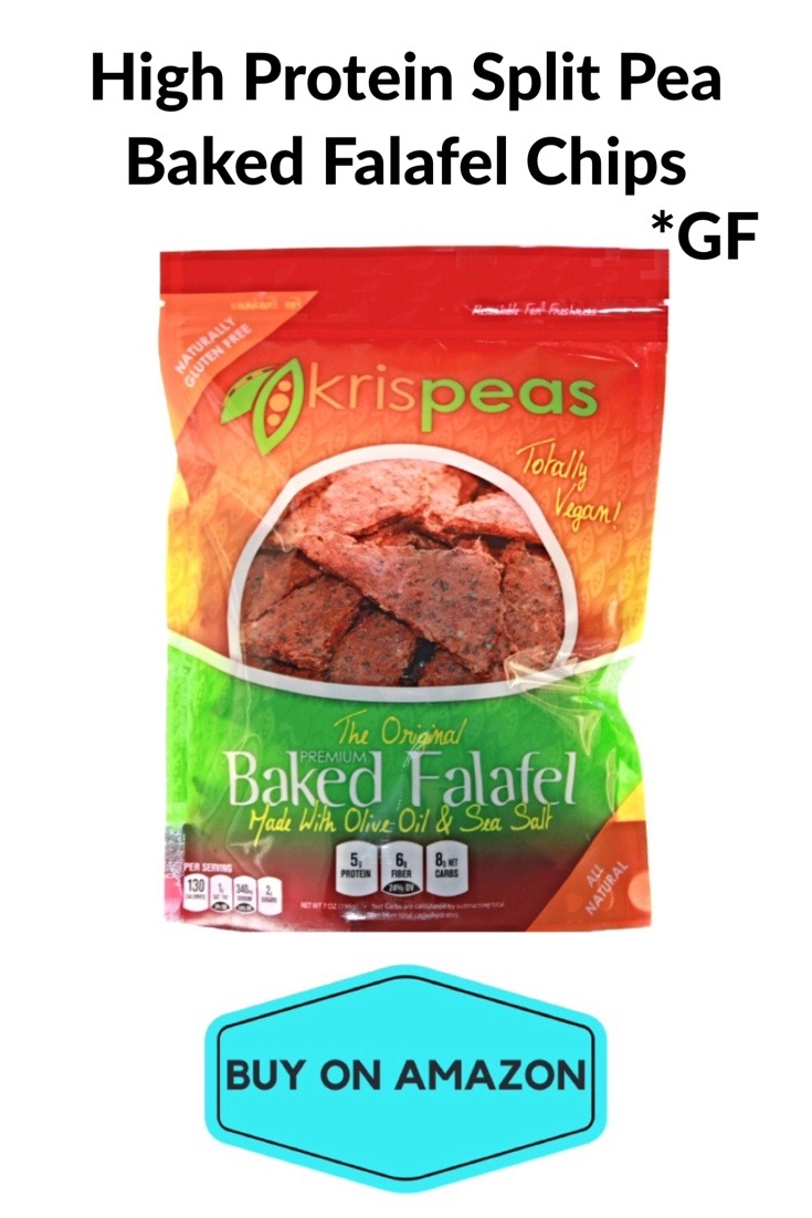 High Protein Split Pea Baked Falafel Chips