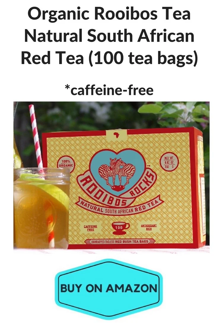Organic Rooibos Tea Natural South African Red Tea, 100 Bags