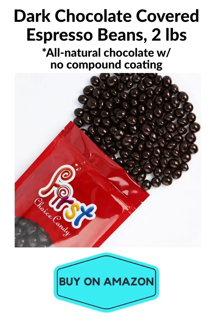 Dark Chocolate Covered Espresso Beans, 2 lbs